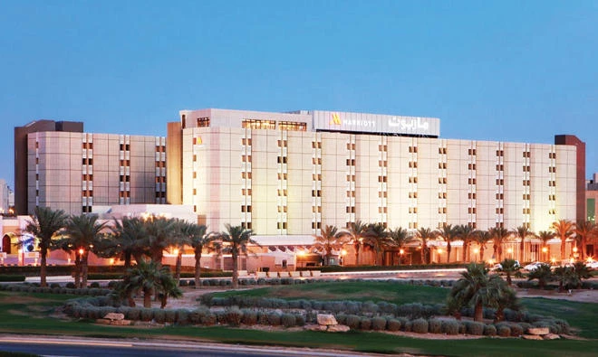 A general view of Riyadh Marriott Hotel.