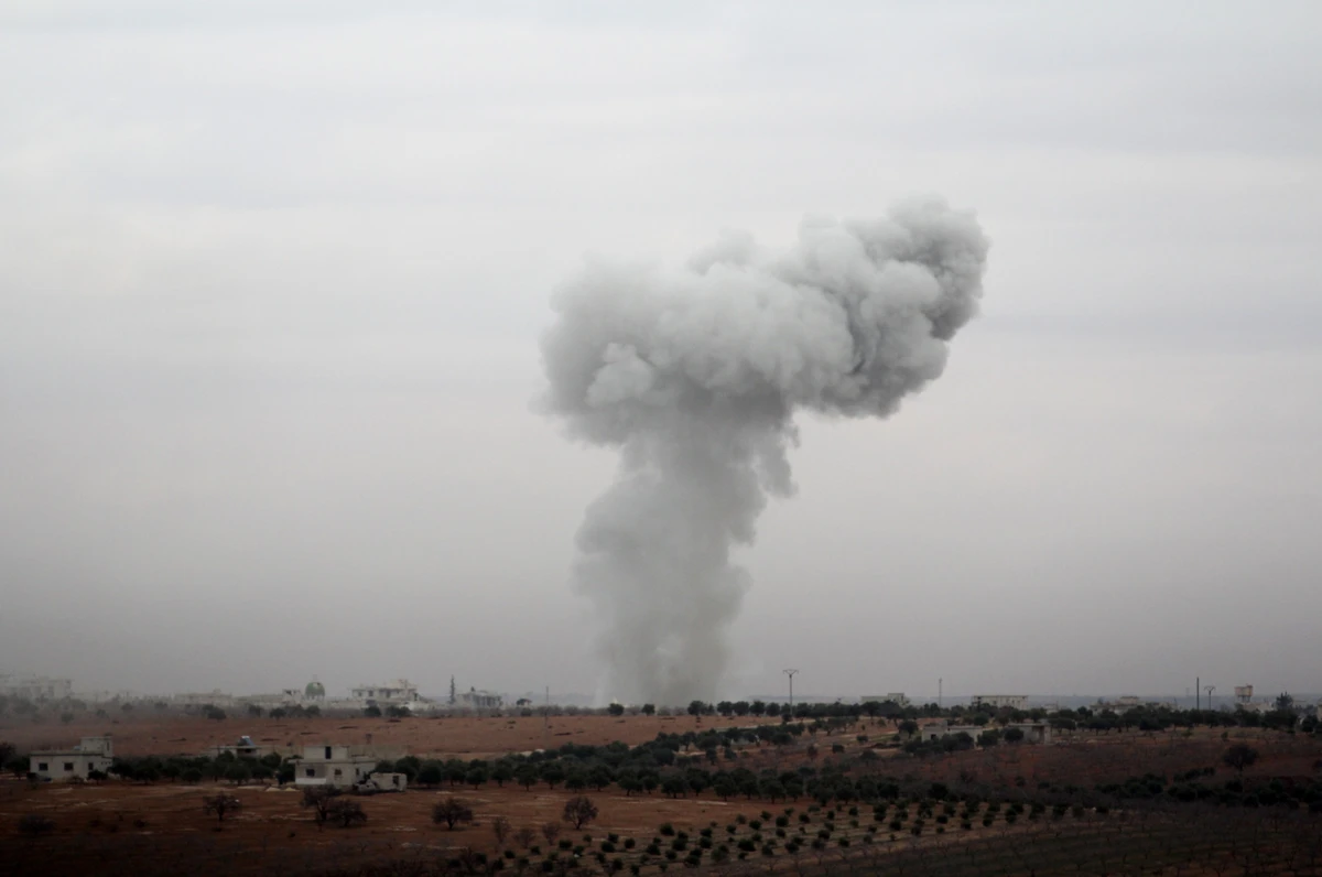 At least seven civilians, including five children, killed by air strikes in Syria’s northwestern Idlib province