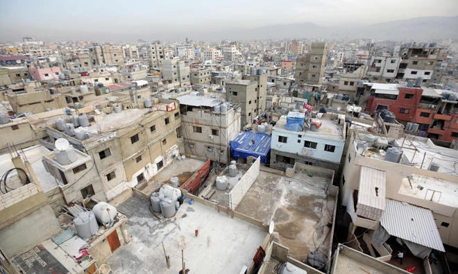 A general view of houses in the Burj Al-Barajneh camp, a southern suburb of the Lebanese capital Beirut. More than 174,000 Palestinian refugees live in Lebanon, authorities announced on Dec. 21, in the first-ever census of its kind for a country where demographics have long been a sensitive subject. (AFP)