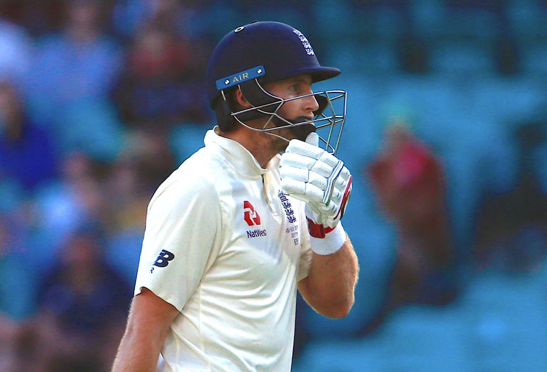 England's captain Joe Root reacts as he walks off the ground after being dismissed during the first day of the fifth Ashes Test match. (Reuters)