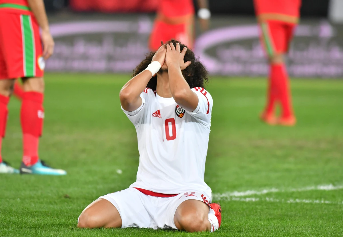 UAE hero Omar Abdulrahman missed a penalty. (AFP)