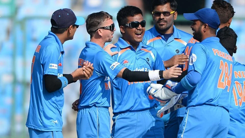 The Indian blind cricket team left for the United Arab Emirates Saturday to take part in the World Cup after failing to secure permission to play in neighbouring Pakistan. (AFP)