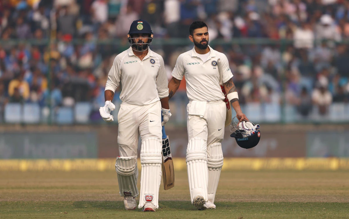 Virat Kohli cut a frustrated figure at Newlands on Friday after India’s progress was checked late on Day 1 of the first Test in South Africa. (AP)