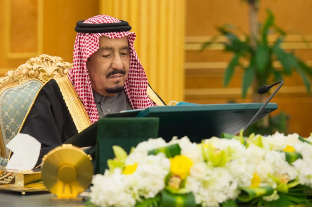 King Salman chairs a Cabinet meeting in Riyadh. (SPA)