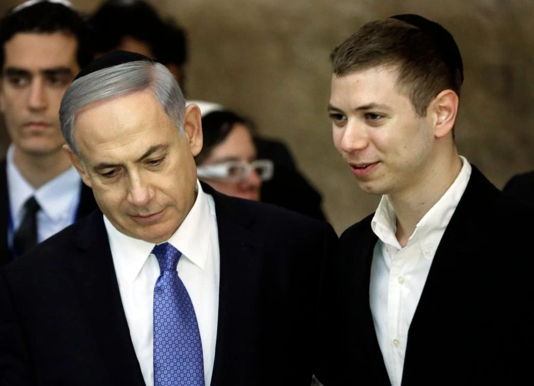 Netanyahu defends son taped illicitly outside strip club