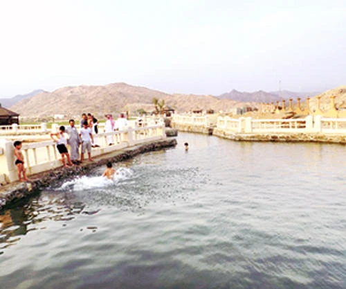 Ghumaiga village is known for its hot springs, where many patients with skin-related illnesses travel to the village from across the Kingdom to benefit from the therapeutic features of its water. (Photo courtesy: Al Watan)