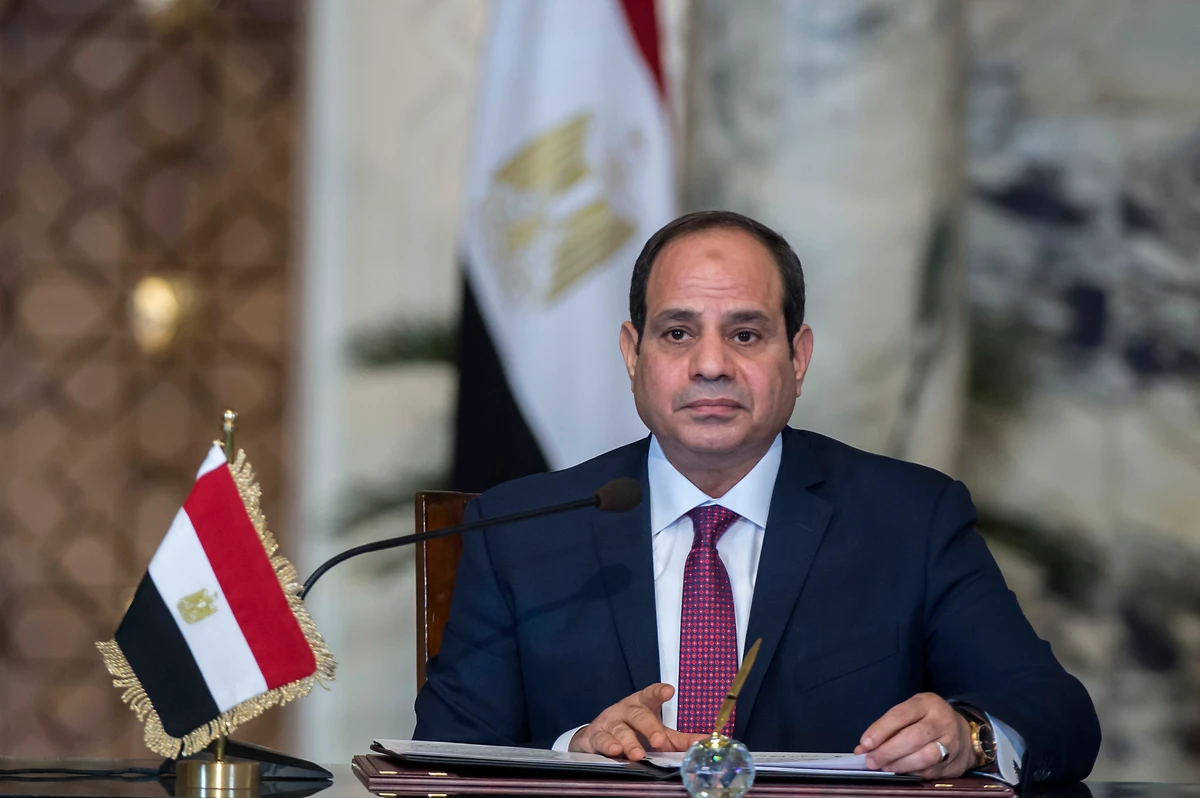 Egyptian President al-Sisi at a press conference on December 11, 2017. (AFP)