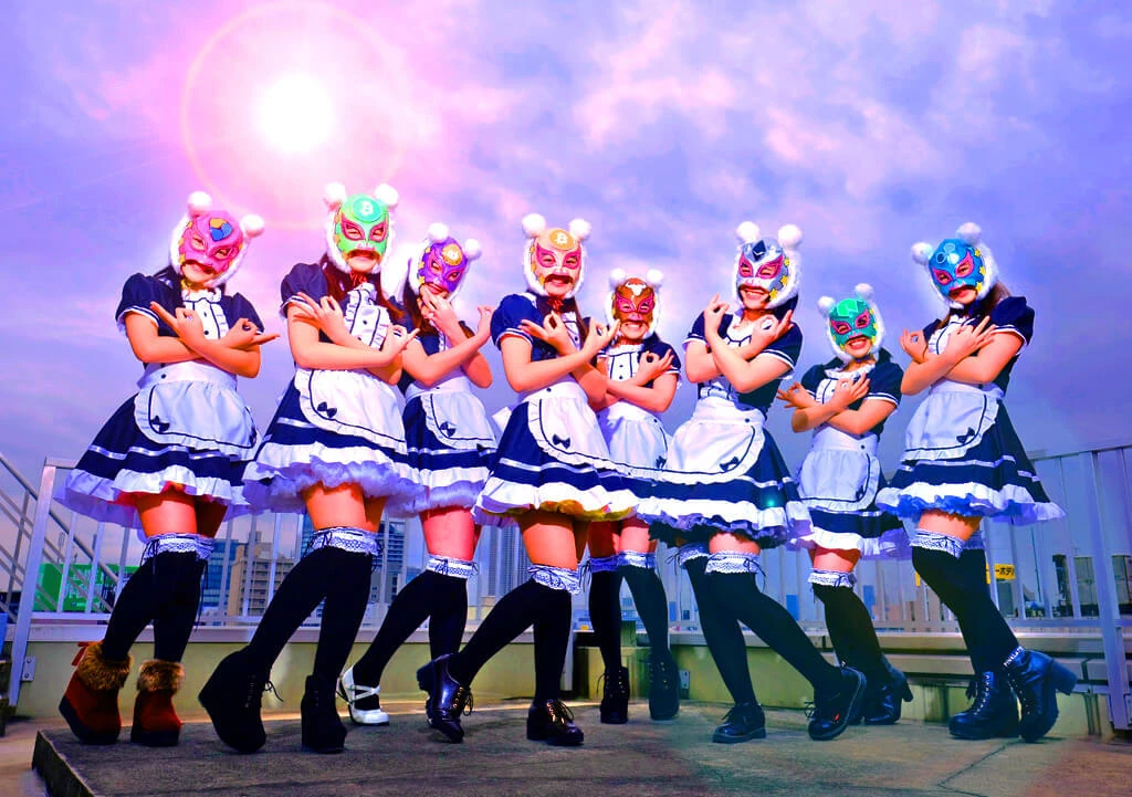The Virtual Currency Girls are due to hold their debut live concert in Tokyo on Friday, according to their management company Cinderella Academy. (Courtesy Cinderella Academy)