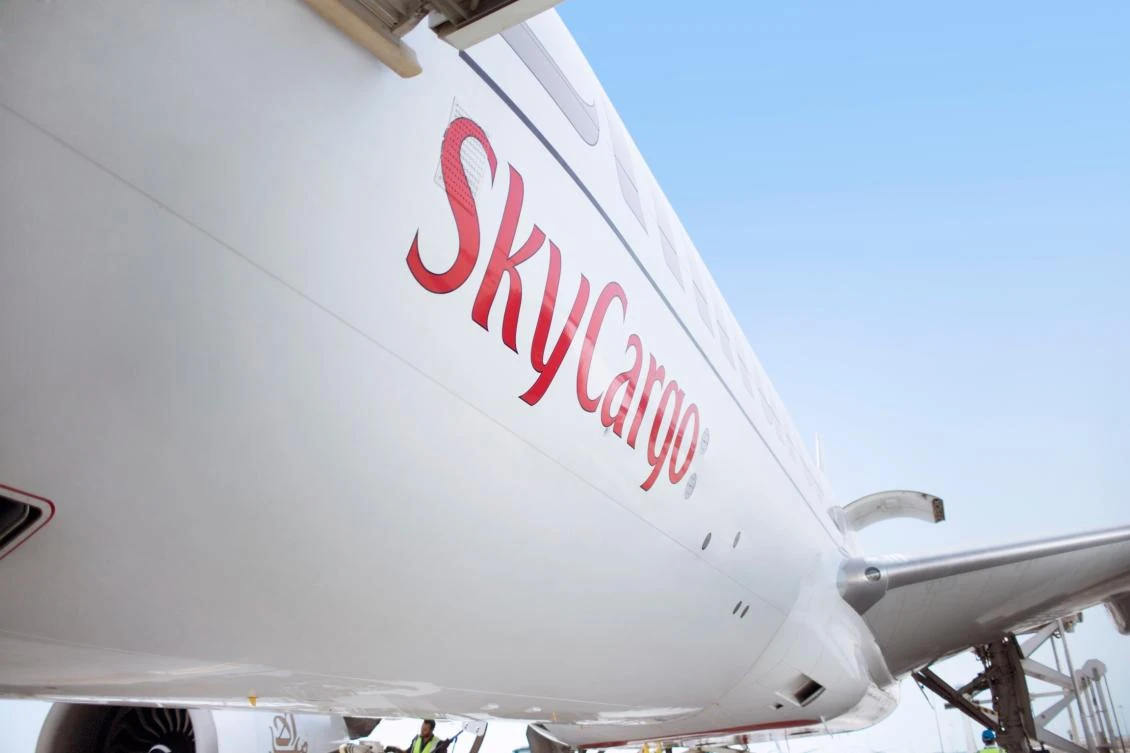Middle East airlines posted the slowest annualized growth in international freight ton kilometers, the second time in three months when compared with the five-year average of 10.3 percent. (Courtesy Emirates)