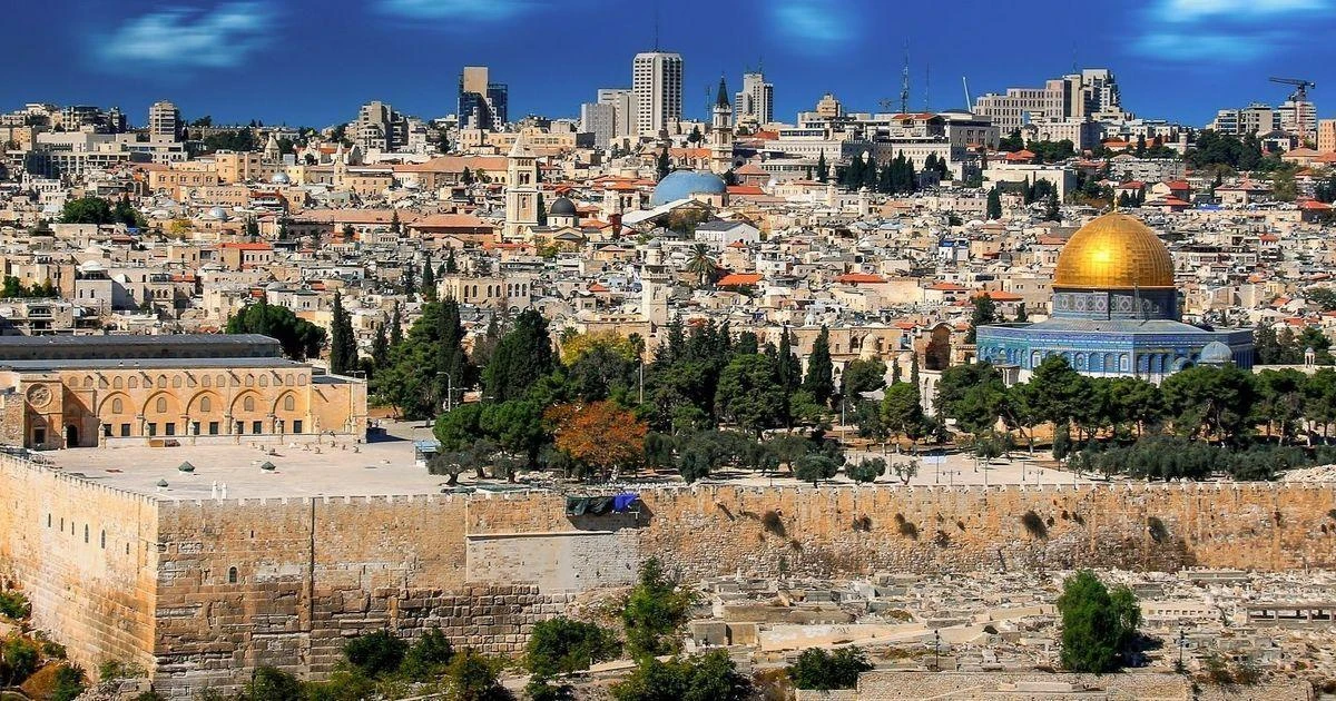 The New York Times said an Egyptian intelligence officer instructed TV talk show hosts and a famous actress to downplay president Donald Trump’s decision to recognize Jerusalem, above, as Israel’s capital. (Reuters)