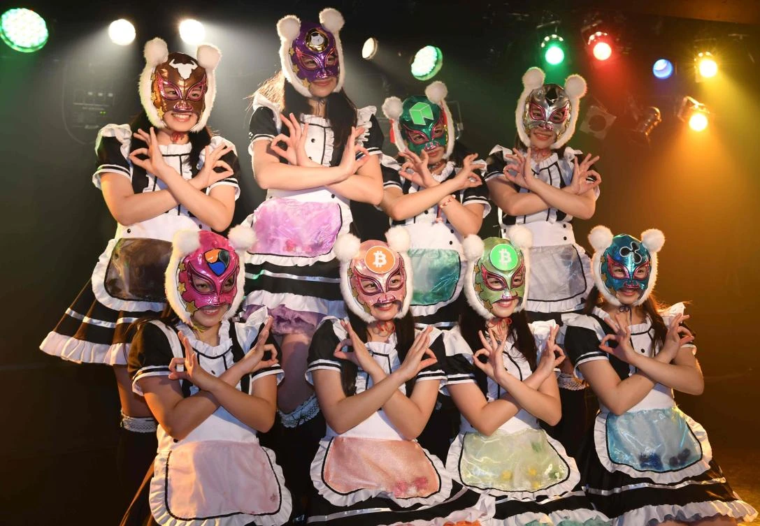 Virtual Currency Girls, Japan’s newest idol group, debut to fan frenzy