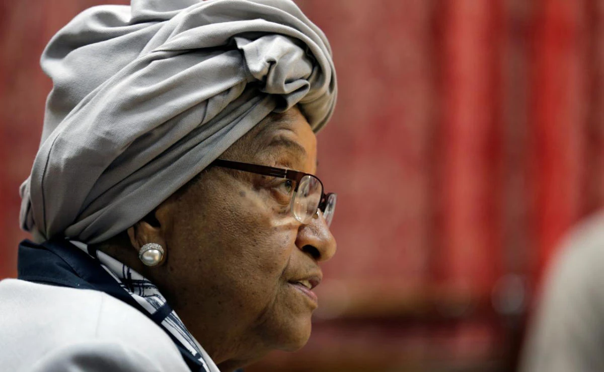 Liberia’s President Ellen Johnson Sirleaf speaks during a news conference at the Presidential Palace in Monrovia, Liberia, Oct. 12, 2017. (REUTERS)