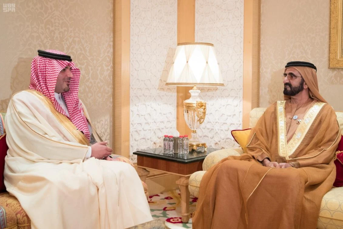 UAE’s Sheikh Mohammad meets with Saudi Arabia’s Minister of Interior