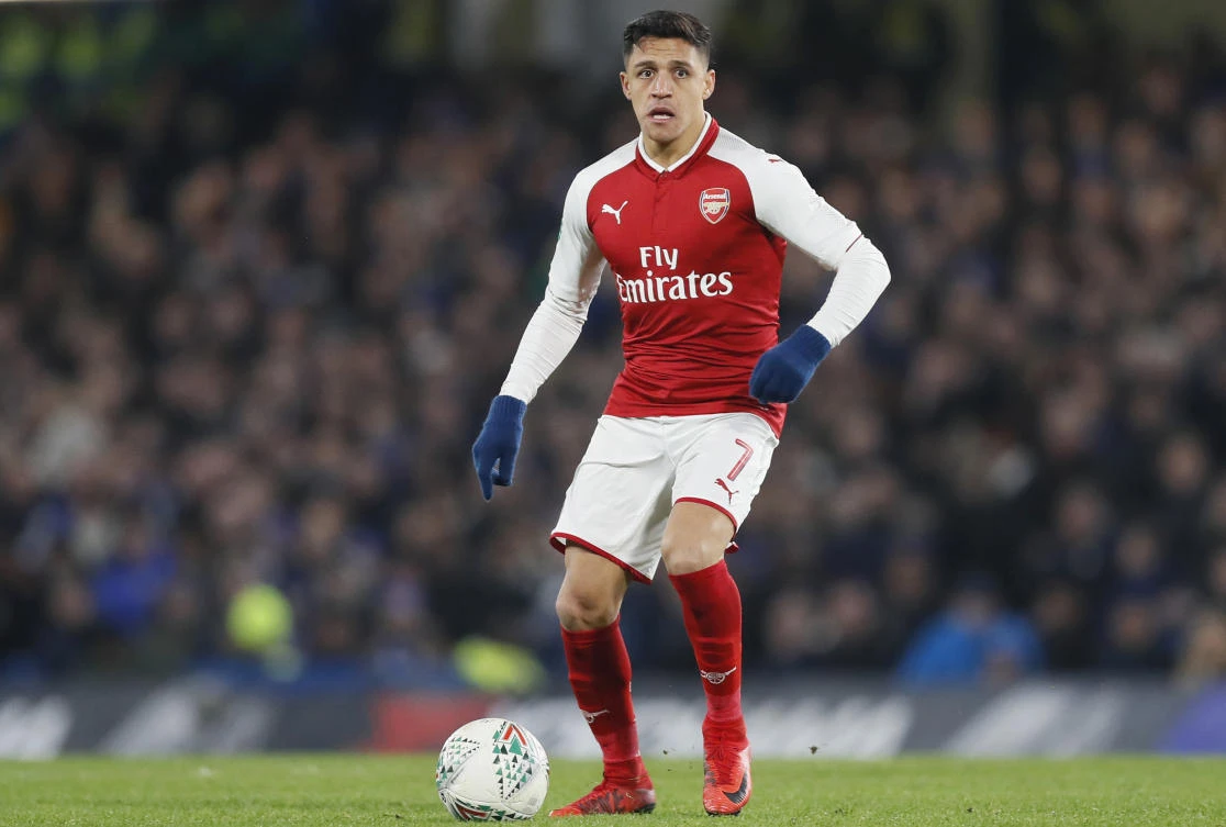 Arsenal’s Alexis Sanchez, tipped for a move to Manchester United in the January transfer window. (AP)