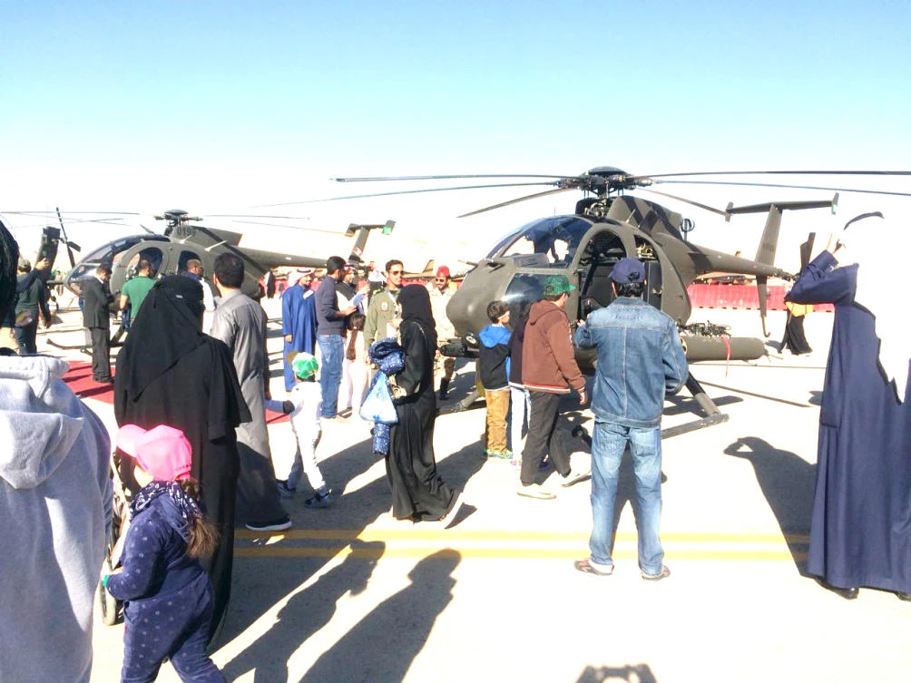 People enjoy the Saudi Aviation Show which concluded at the Thumamah Airport in Riyadh on Saturday. (AN photos)