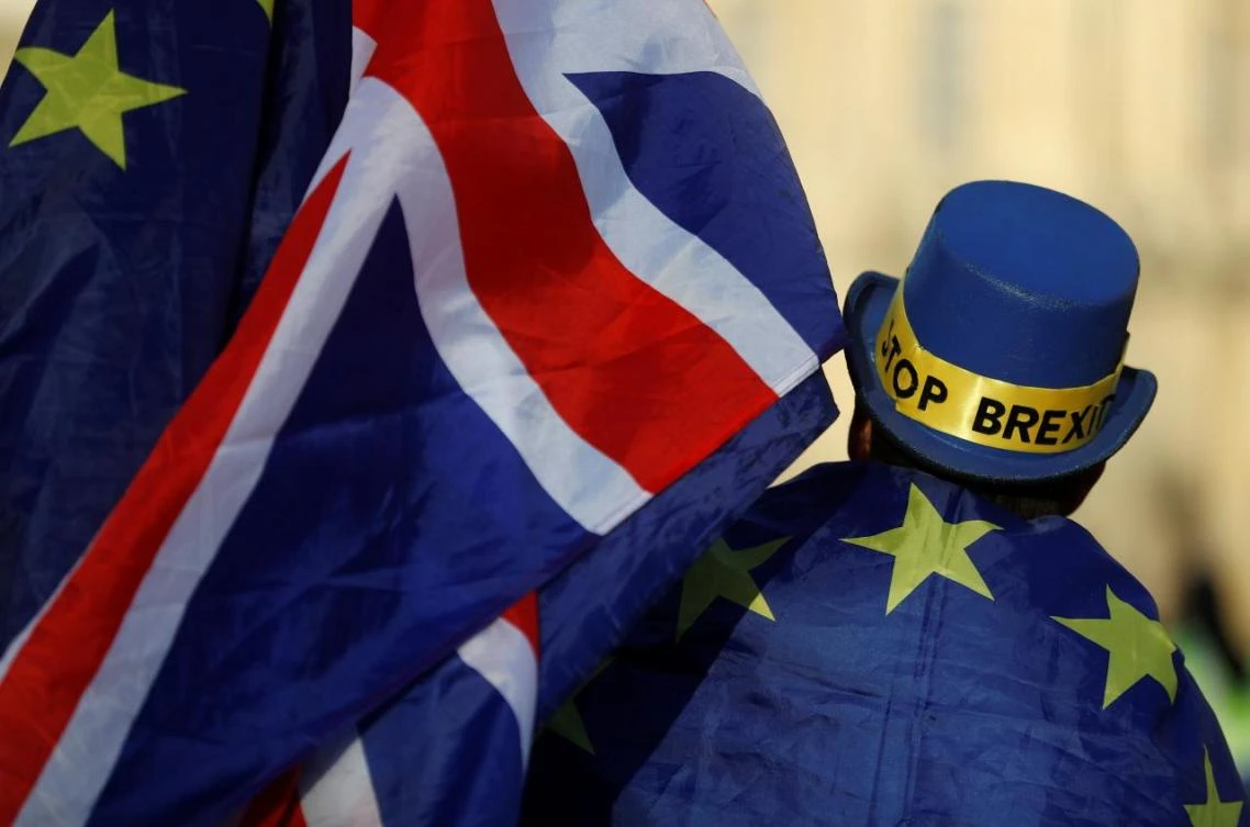 Several pro-EU campaigners say the need for a second referendum has become more pressing because public opinion is showing some signs of turning against Brexit. (Reuters)