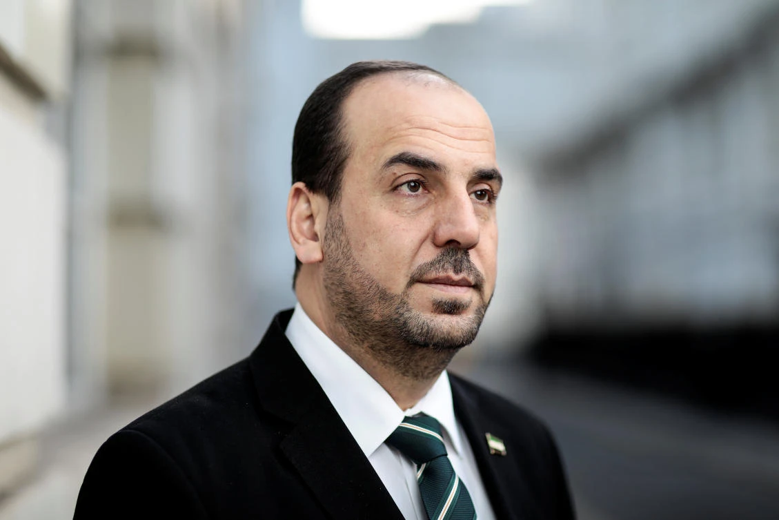 Nasr Hariri, chief negotiator for Syria’s main opposition, poses for a photograph in central London, Britain January 16, 2018. (Reuters)