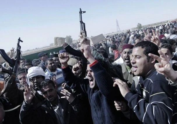 Libya fighters (AFP)
