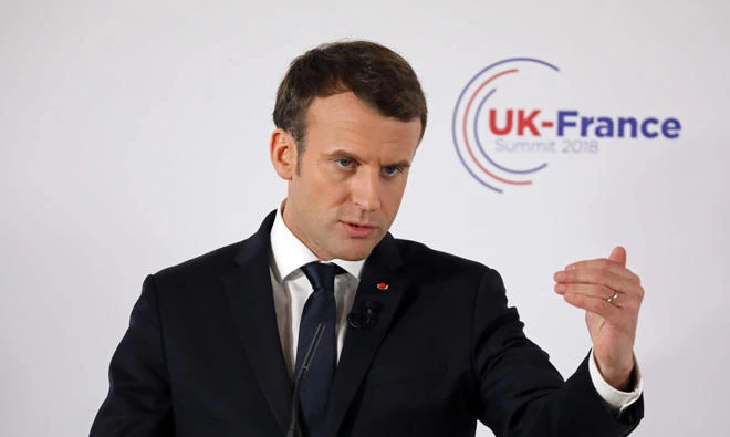 French President Emmanuel Macron. (AFP)