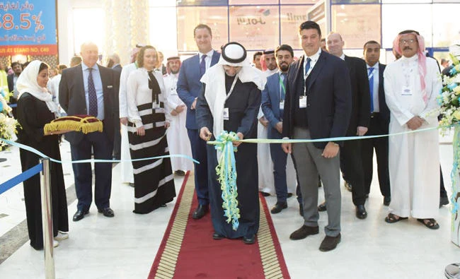 Sufyan Al-Irhayim of the GCC Standardization Organization inaugurates the expo in Jeddah.