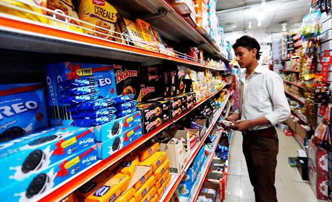 A Yemeni man shops at a supermarket in the capital, Sanaa. (AFP)