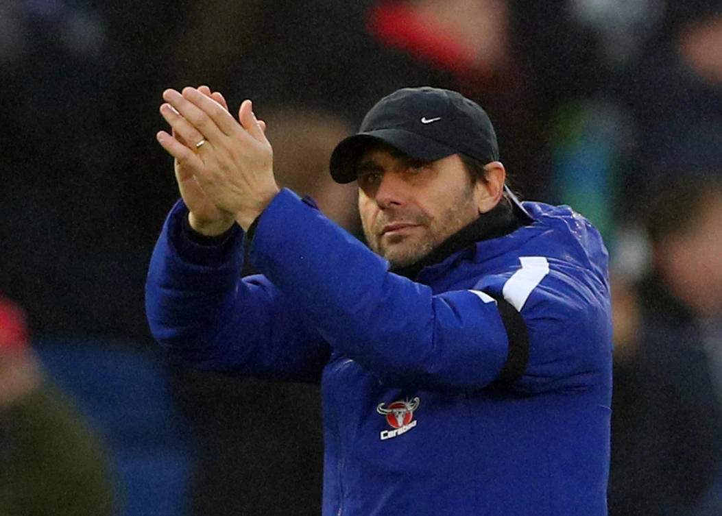 Antonio Conte oversaw an impressive Chelsea performance at Brighton. (AP)