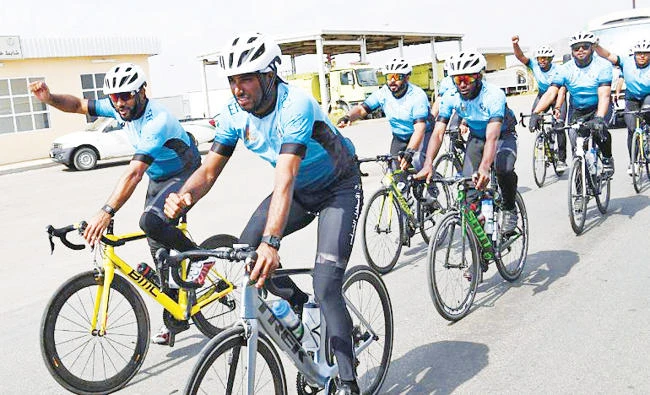 The Eastern Fleet Cycling Team. (SPA)