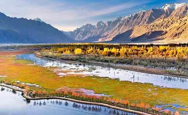 A view of the picturesque town of Skardu town in Pakistan's Gilgit-Baltistan region. (Twitter photo)