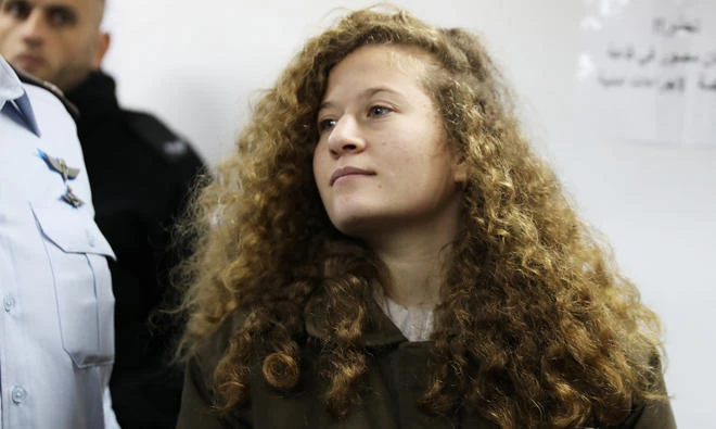 Ahed Tamimi was charged on Jan. 1 with slapping Israeli soldiers near her home in the occupied West Bank. (Reuters)