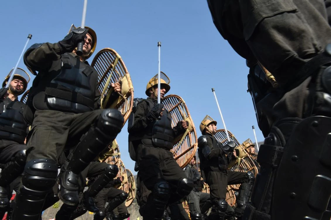 Police say two young men have been killed after Indian soldiers shot at protesters in the disputed region of Kashmir. (AFP)