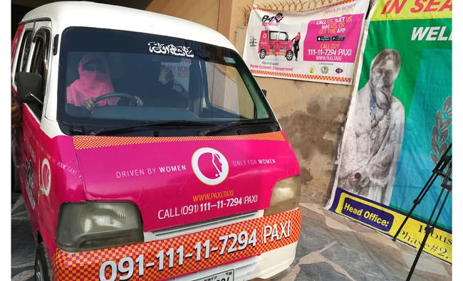 Pink Taxi comes with a tracker and other security features. (AN photo)