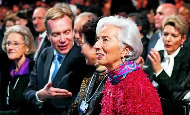 IMF Managing Director Christine Lagarde at the World Economic Forum in Davos. The IMF is concerned about public frustration with unemployment and inflation across the Middle East. (Reuters)