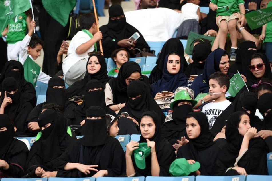 Saudi Arabia allowed women in to watch matches in football stadiums earlier this month. (AFP)