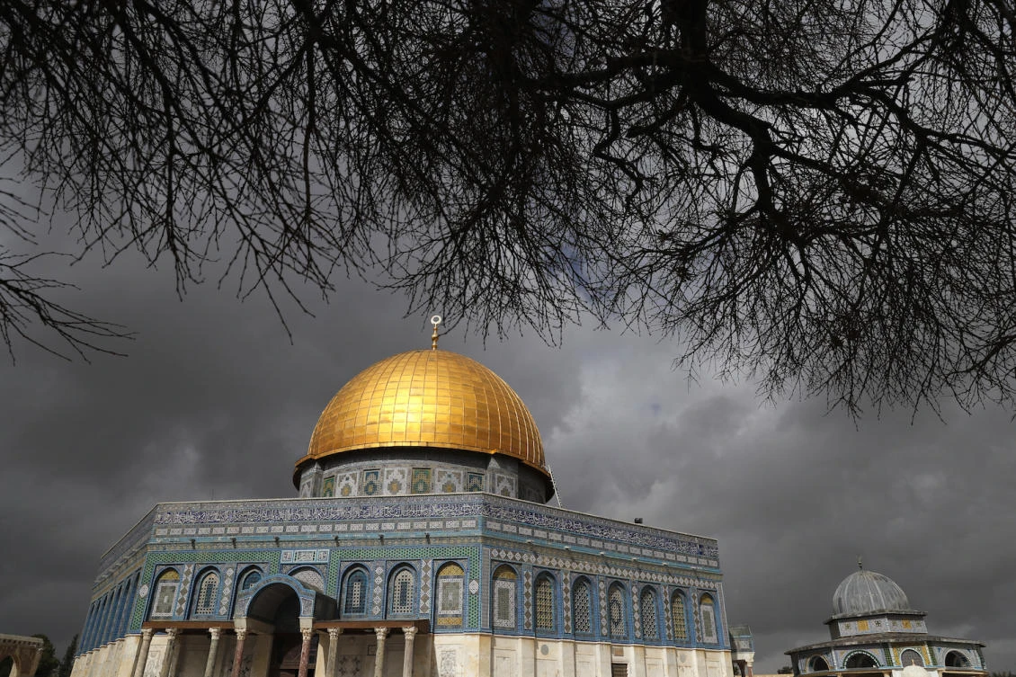A general view of the Dome of the Rock in Jerusalem’s Old City in Al-Aqsa mosque compound. (Ahmad Gharabli / AFP)