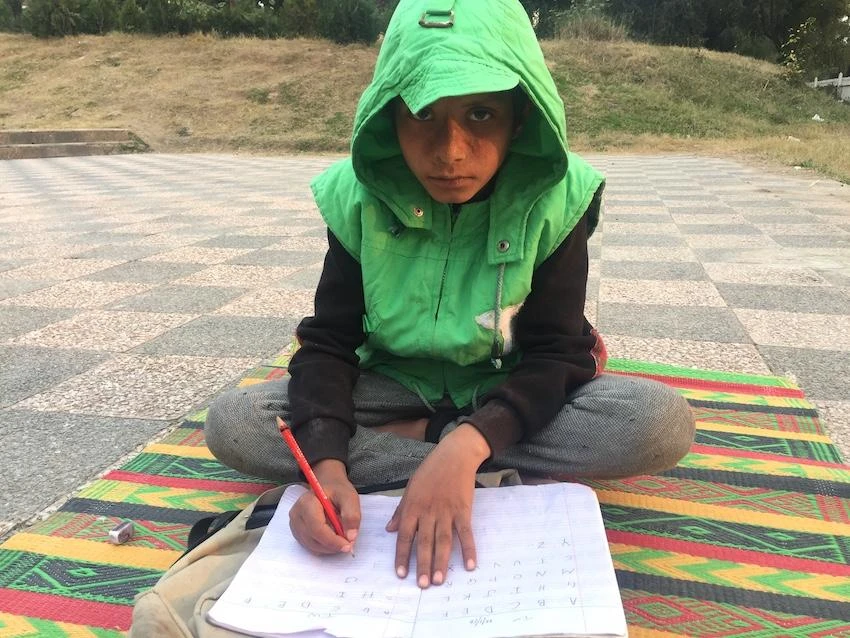 Mohammed Jibran, 12, is one of the children without parentage in Pakistan. He is studying in a makeshift school on the outskirts of Islamabad. He is looked after by a philanthropist, but is not registered with the National Database and Registration Authority (NADRA) as a Pakistani for lack of any procedure for such children. (AN photo)