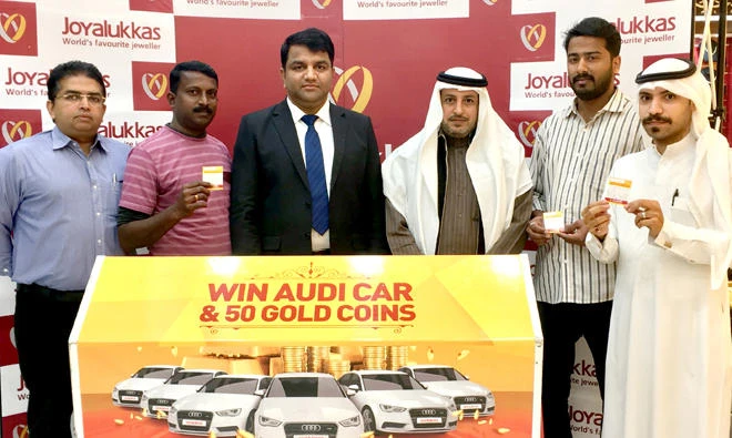 The winners were picked in a draw by Mohammed Nawaf, representative of the chamber of commerce, in the presence of Joyalukkas officials and customers.