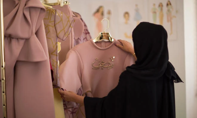 Each student created a collection of five unique garments.