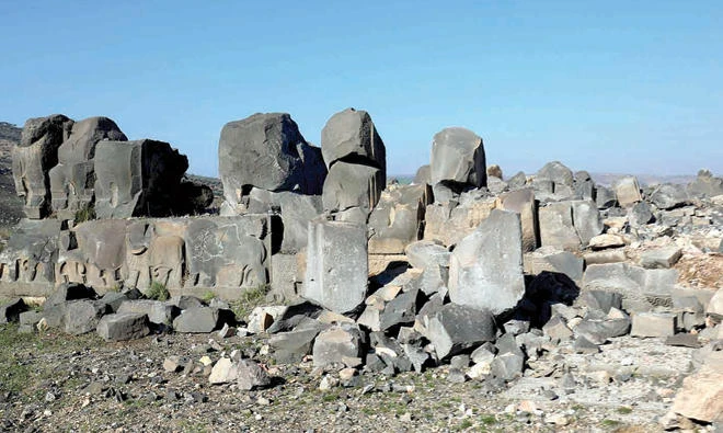 The neo-Hittite temple of Ain Dara dates back to the Aramaic era from around 1,300 to 700 BC. (AFP)