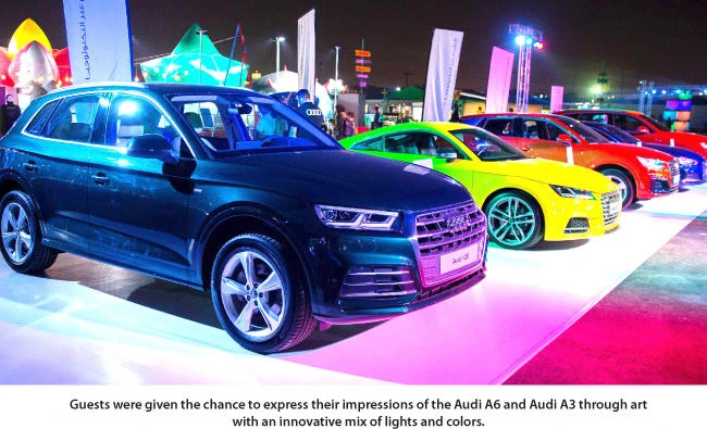 Audi shines at the 1st Saudi Luminarium Festival
