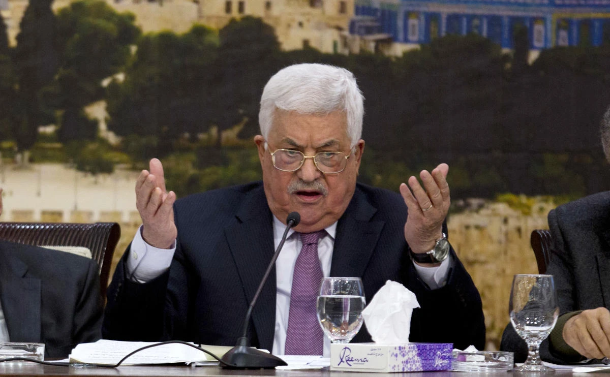 Palestinian President Mahmoud Abbas is accused of continued intelligence-sharing with the US even after announcing he was suspending contacts with American officials dealing with the Israeli-Palestinian conflict. (AP)