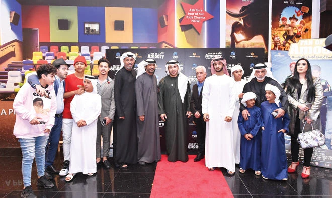 The cast and crew of new Emirati sports film ‘Fan of Amoory.’