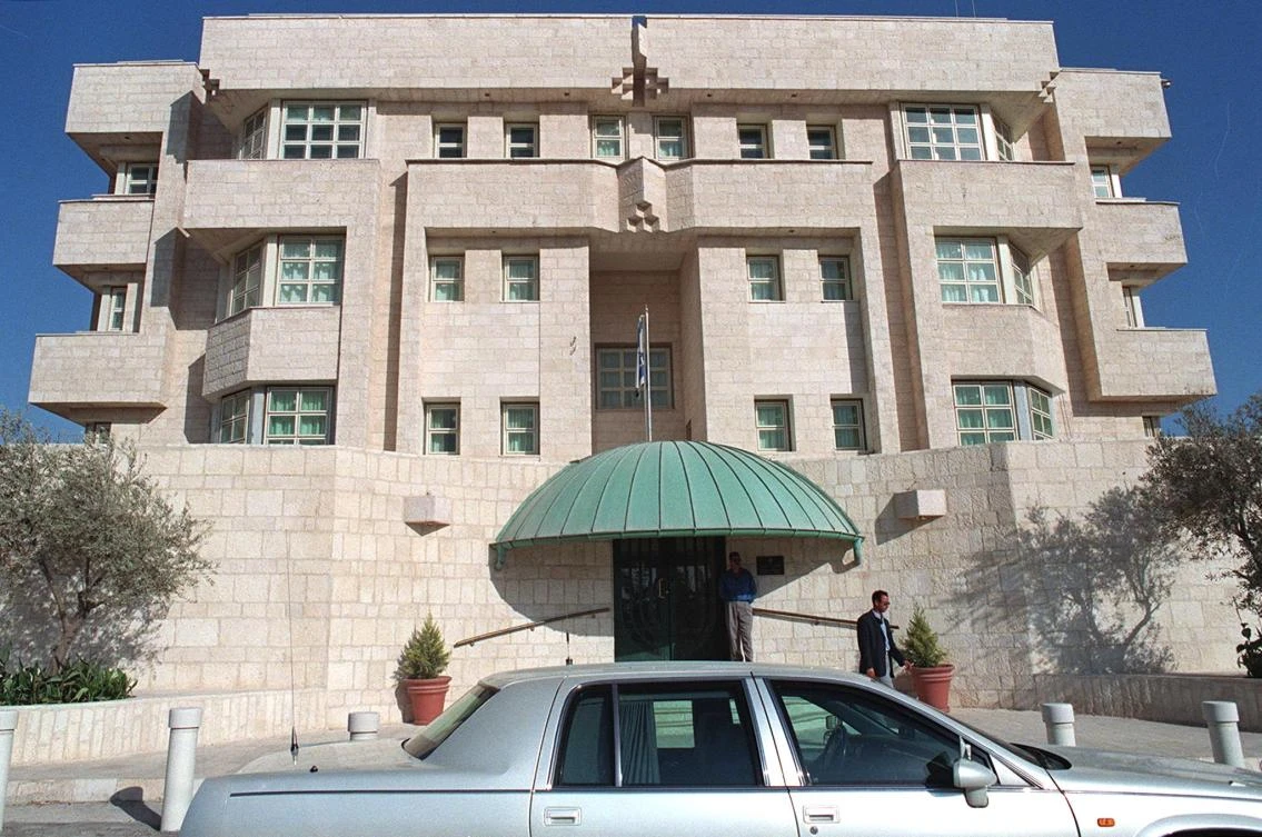 The Israeli embassy in Amman. Israel nominated a new ambassador to Jordan, seven months after its embassy staff returned to Israel following an incident in which an Israeli embassy guard killed two Jordanian citizens. (File Photo: AFP)