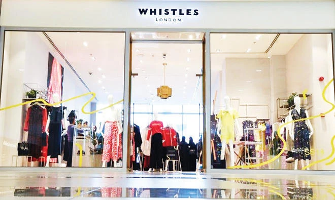 Whistles showroom