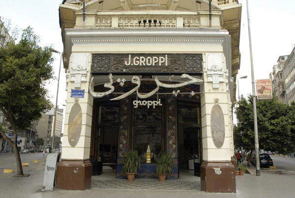 The Cafe Groppi in Downtown Cairo was founded by Swiss chef and chocolate maker Giacomo Groppi in 1909. (Pinterest)