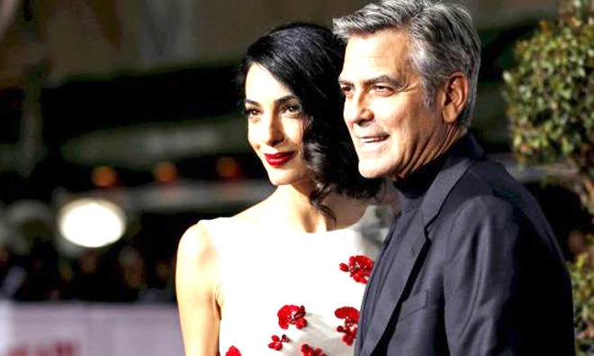 Amal and George Clooney