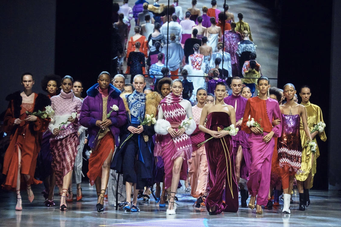 The Prabal Gurung collection is modeled during Fashion Week in New York, Sunday, Feb. 11, 2018. (AP)