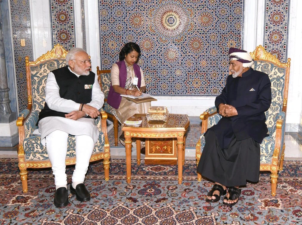 India’s Modi meets Oman’s Sultan Qaboos in Muscat on historic visit