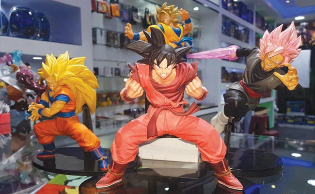 Dragon Ball figures from the Anime Station Store, along with popular merchandise.
