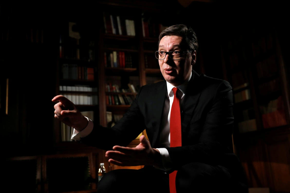 Aleksandar Vucic, Serbia’s president, a former Serb nationalist who has changed his views over the past decade to become pro-European, said any decision on Kosovo would have to be put to the Serbian people. (Reuters)