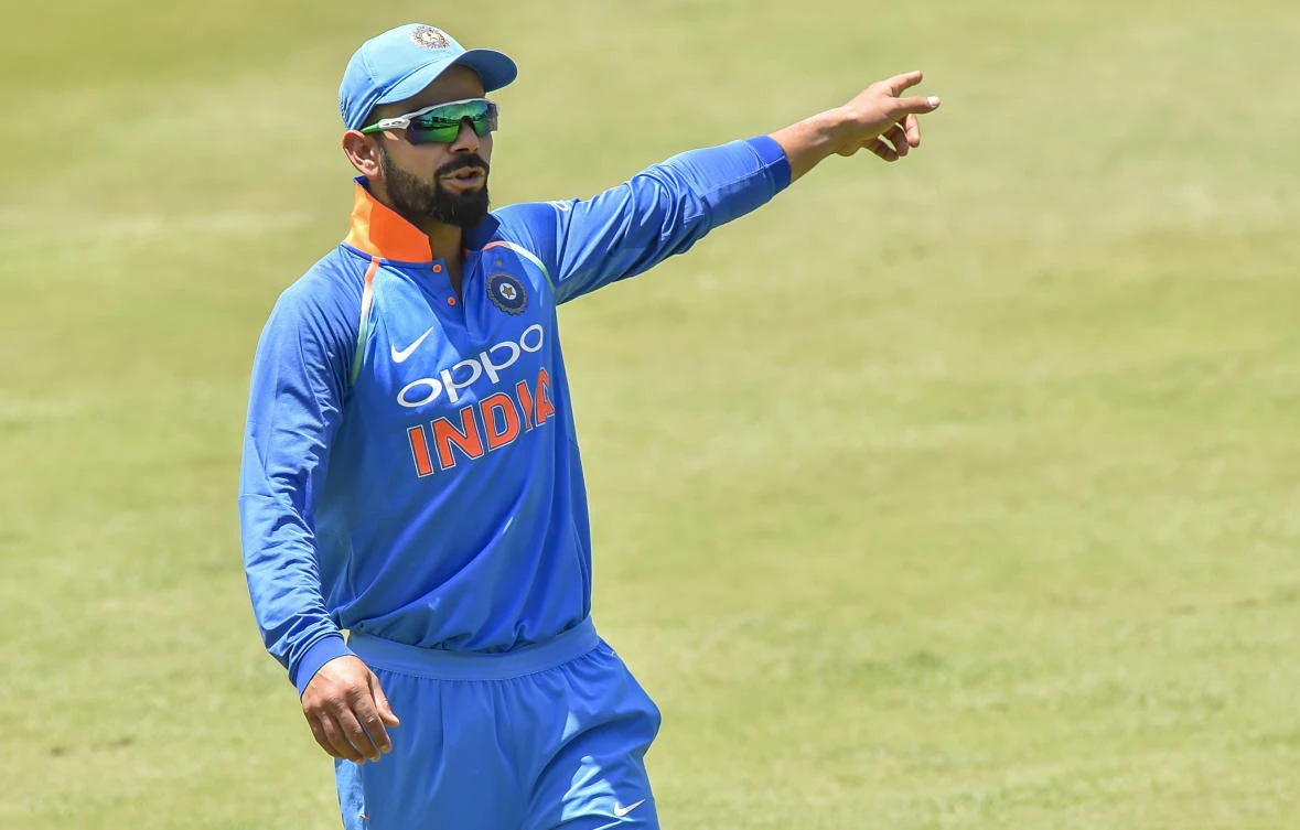 Indian captain Virat Kohli left the field after 13 overs of the South Africa innings. (AP)